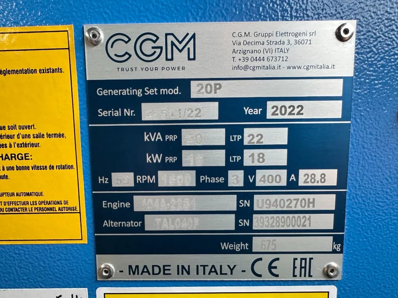 Perkins Leroy Somer 22 kVA Silent noodstroom systeem generatorset NSA ATS New ! - Generator set: picture 3 Perkins Leroy Somer 22 kVA Silent noodstroom systeem generatorset NSA ATS New ! - Generator set: picture 3