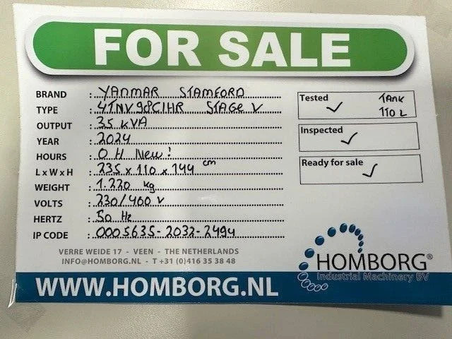 Yanmar Stage 5 Stamford 35 kVA Rental Silent Generatorset Stage V New ! - Generator set: picture 2 Yanmar Stage 5 Stamford 35 kVA Rental Silent Generatorset Stage V New ! - Generator set: picture 2