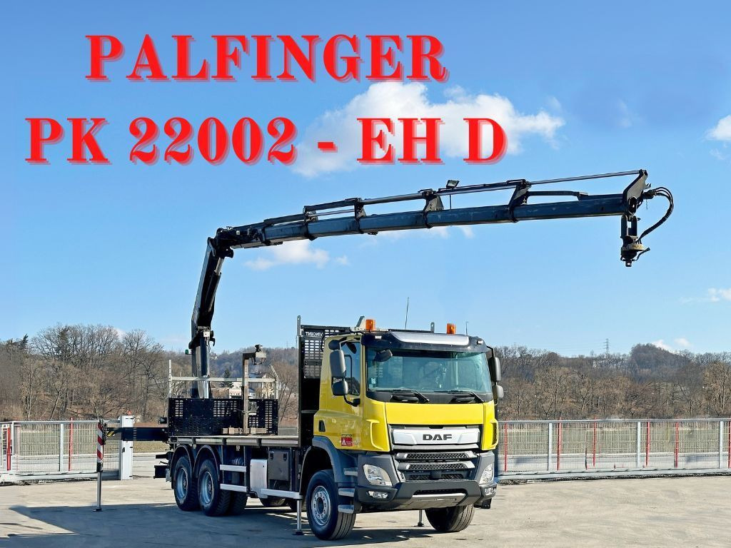 DAF CF 450 * PK 22002 - EH D + FUNK * 6x4 * TOP - Crane truck, Dropside/ Flatbed truck: picture 1 DAF CF 450 * PK 22002 - EH D + FUNK * 6x4 * TOP - Crane truck, Dropside/ Flatbed truck: picture 1