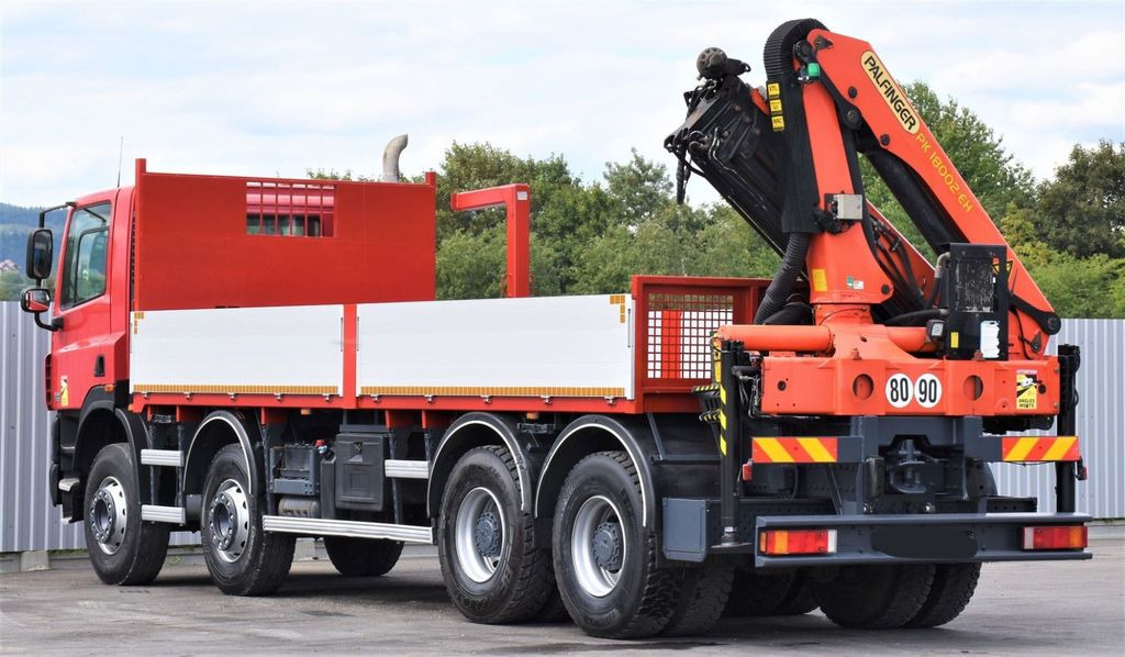 Crane truck DAF CF 85.410 Pritsche 6,80m + KRAN / FUNK/8x4: picture 6