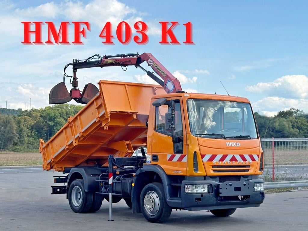 Iveco EUROCARGO 120E18 * HMF 403 K1 * TOPZUSTAND - Crane truck, Tipper: picture 1 Iveco EUROCARGO 120E18 * HMF 403 K1 * TOPZUSTAND - Crane truck, Tipper: picture 1