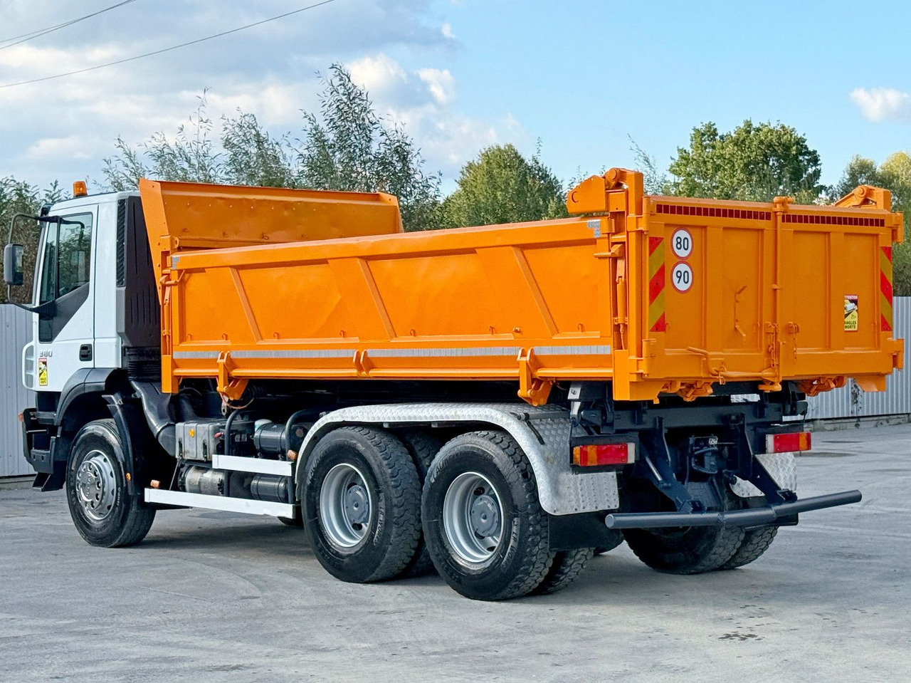 Tipper, Crane truck Iveco TRAKKER 380 * Kipper 5,25 m + BORDMATIC / 6x4: picture 8