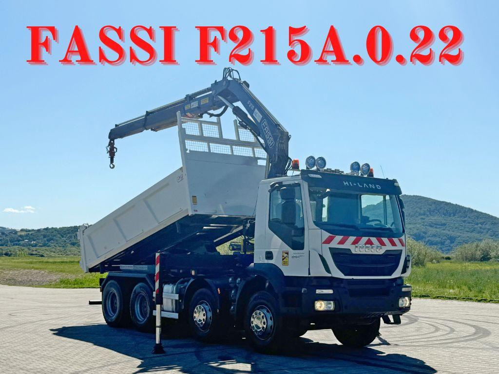 Iveco TRAKKER 450 * FASSI F215A.0.22 + FUNK / 8x4 *TOP - Tipper, Crane truck: picture 1 Iveco TRAKKER 450 * FASSI F215A.0.22 + FUNK / 8x4 *TOP - Tipper, Crane truck: picture 1