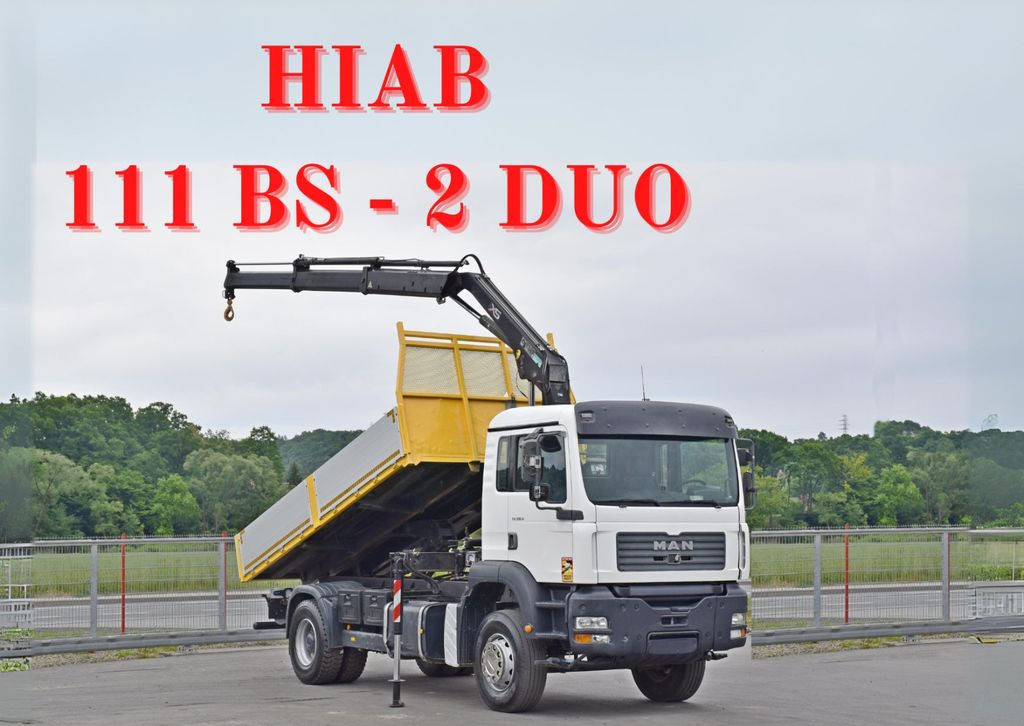 MAN TG 310 A* HIAB 111 BS - 2 DUO * TOPZUSTAND - Tipper, Crane truck: picture 1 MAN TG 310 A* HIAB 111 BS - 2 DUO * TOPZUSTAND - Tipper, Crane truck: picture 1