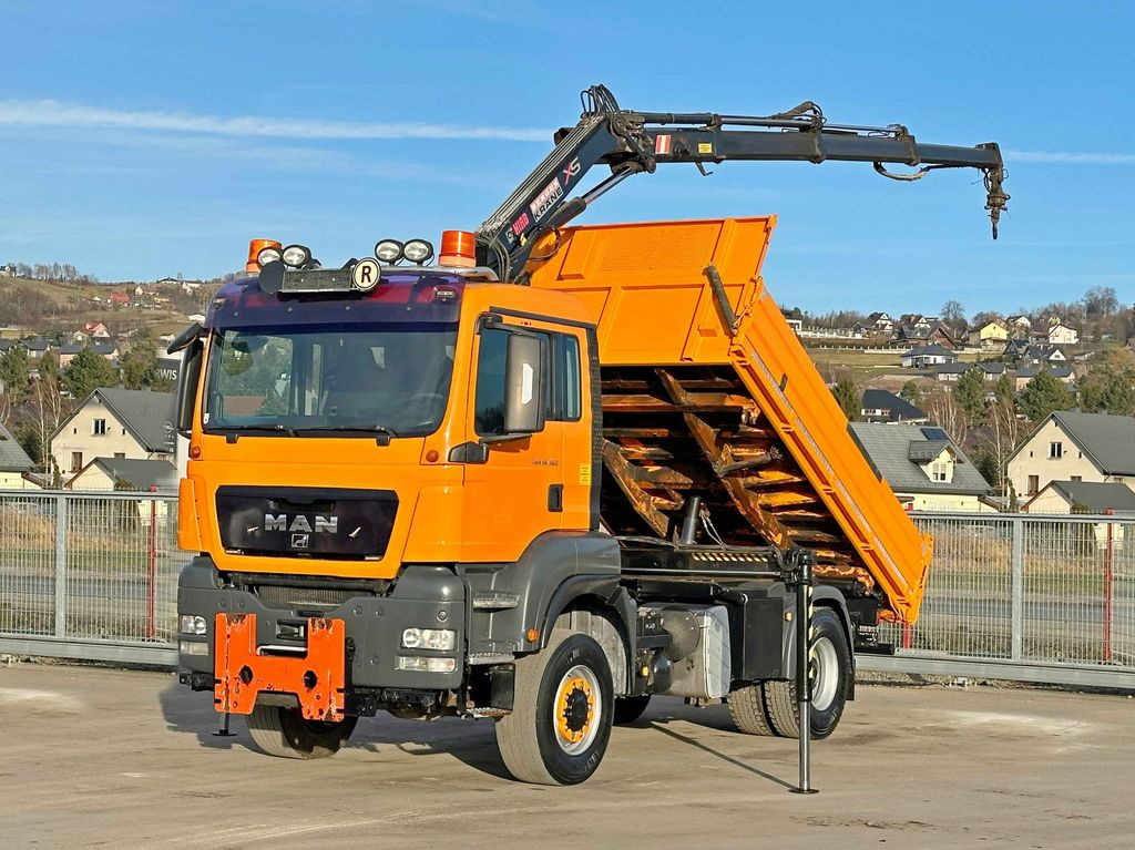 MAN TGS 18.360 * HIAB 099 E-3 HIDUO + FUNK *4x4 - Tipper, Crane truck: picture 2 MAN TGS 18.360 * HIAB 099 E-3 HIDUO + FUNK *4x4 - Tipper, Crane truck: picture 2