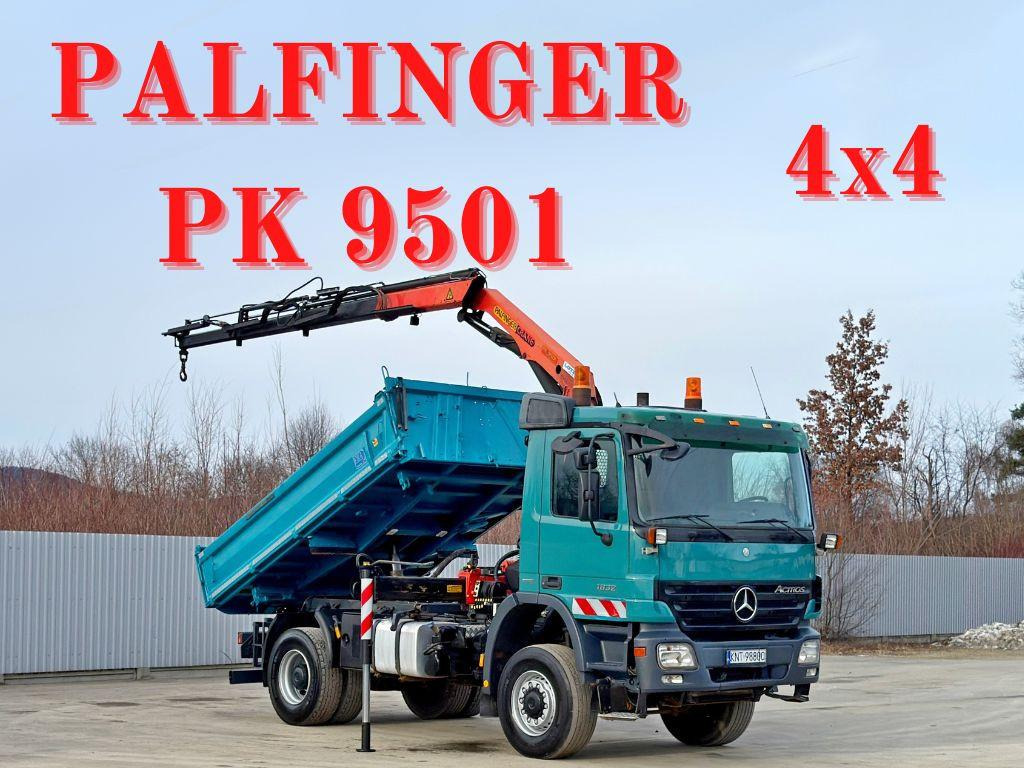 Mercedes-Benz ACTROS 1832 * KIPPER 4,00 m + PK 9501 * 4x4 - Crane truck: picture 1 Mercedes-Benz ACTROS 1832 * KIPPER 4,00 m + PK 9501 * 4x4 - Crane truck: picture 1