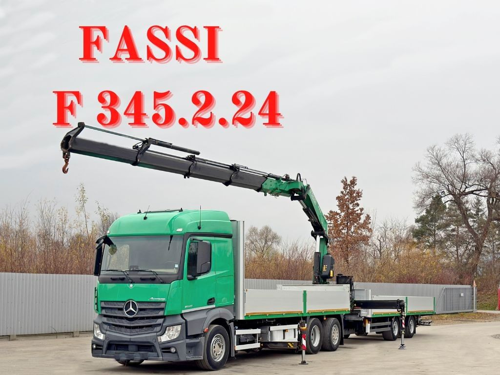 Mercedes-Benz ACTROS 264 * FASSI F 345.24 + FUNK + Anhänger - Crane truck: picture 1 Mercedes-Benz ACTROS 264 * FASSI F 345.24 + FUNK + Anhänger - Crane truck: picture 1