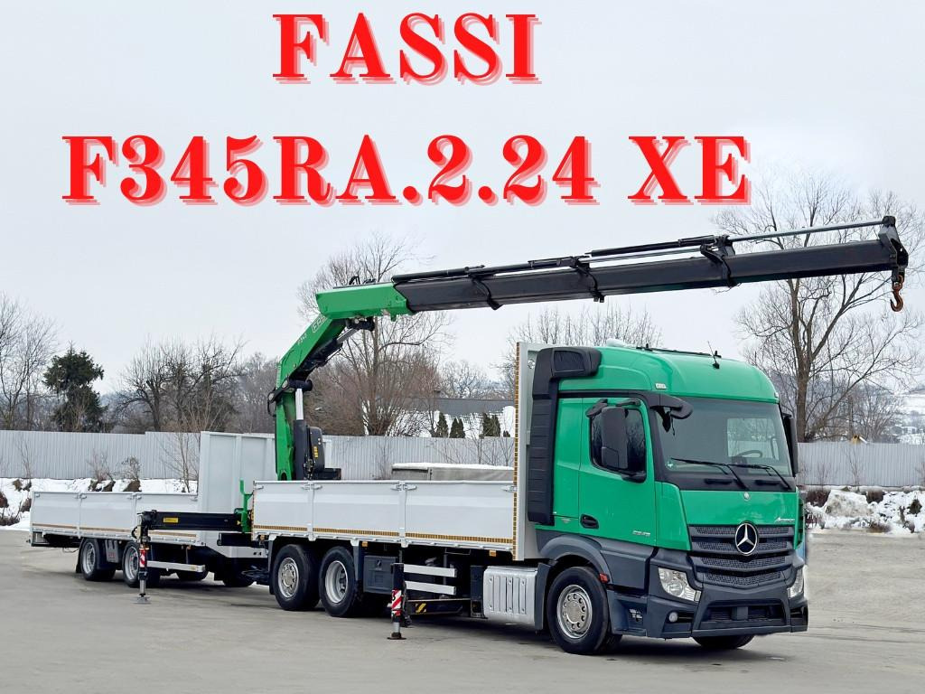 Mercedes-Benz ACTROS 2645 * FASSI F345.24 XE + FUNK + Anhänger - Crane truck: picture 1 Mercedes-Benz ACTROS 2645 * FASSI F345.24 XE + FUNK + Anhänger - Crane truck: picture 1