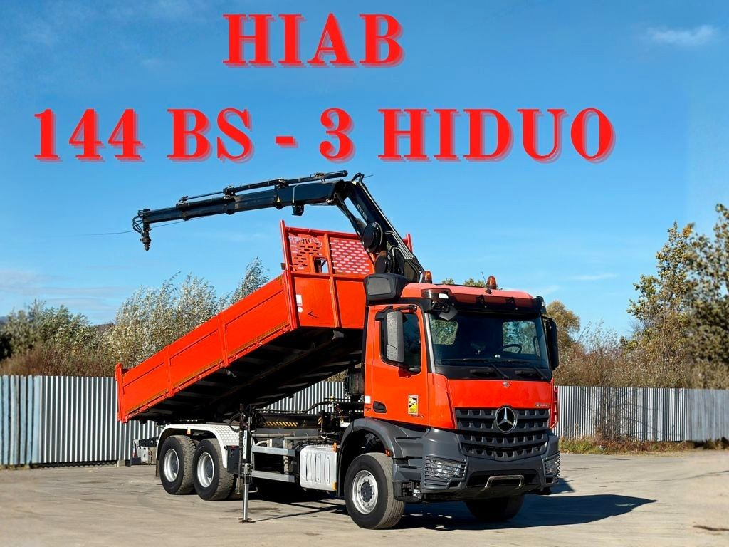 Mercedes-Benz AROCS 2640 *HIAB 144 BS - 3/FUNK  + * 6x4 - Tipper, Crane truck: picture 1 Mercedes-Benz AROCS 2640 *HIAB 144 BS - 3/FUNK  + * 6x4 - Tipper, Crane truck: picture 1