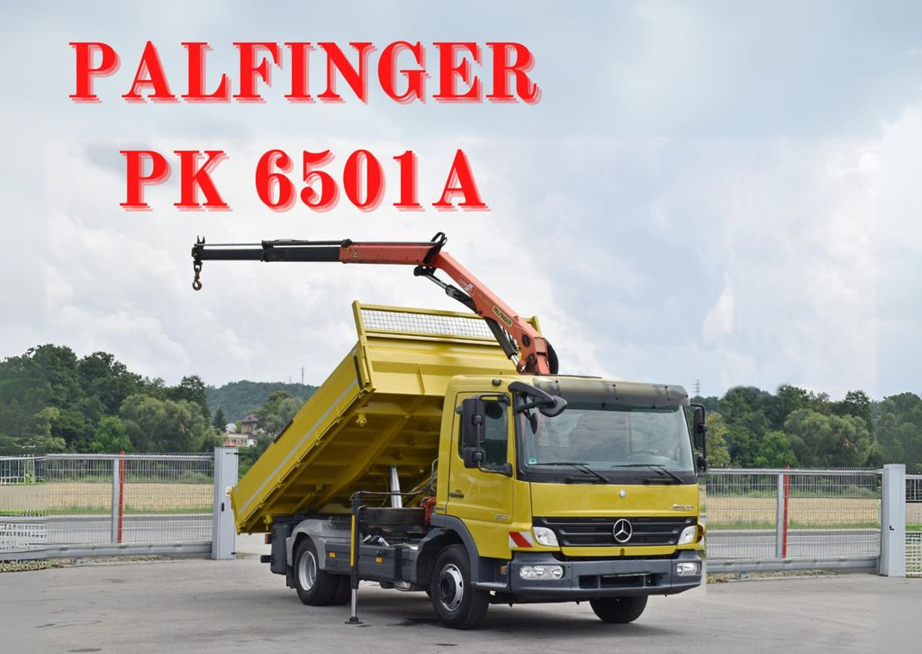 Mercedes-Benz ATEGO 818 * KIPPER 4,05m + PK 6501A * TOP - Crane truck, Tipper: picture 1 Mercedes-Benz ATEGO 818 * KIPPER 4,05m + PK 6501A * TOP - Crane truck, Tipper: picture 1