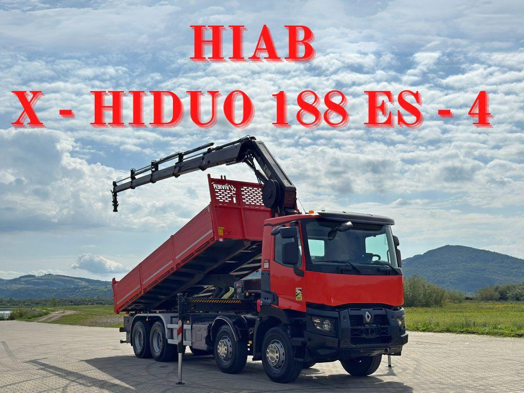 Renault C 430 *KIPPER 6,80m* HIAB X-HIDUO 188 ES-4 * 8x4 - Tipper, Crane truck: picture 1 Renault C 430 *KIPPER 6,80m* HIAB X-HIDUO 188 ES-4 * 8x4 - Tipper, Crane truck: picture 1
