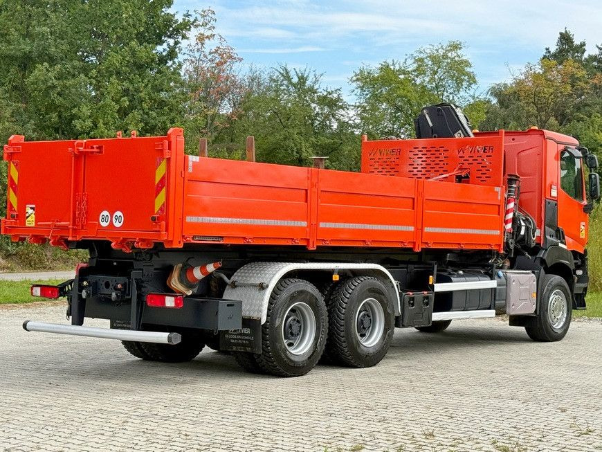 Tipper, Crane truck Renault K 380 * HIAB 144 BS - 3 HIDUO + FUNK * 6x4 * TOP: picture 6
