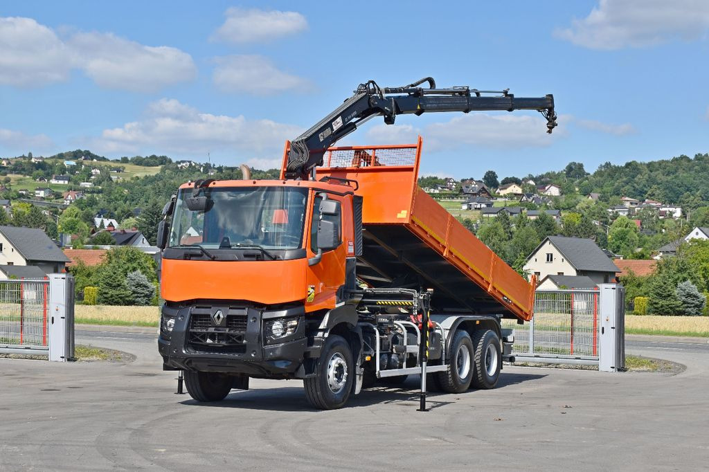 Renault K 430 * HIAB 144 B-3 HIDUO + FUNK / 6x4 - Crane truck, Tipper: picture 2 Renault K 430 * HIAB 144 B-3 HIDUO + FUNK / 6x4 - Crane truck, Tipper: picture 2