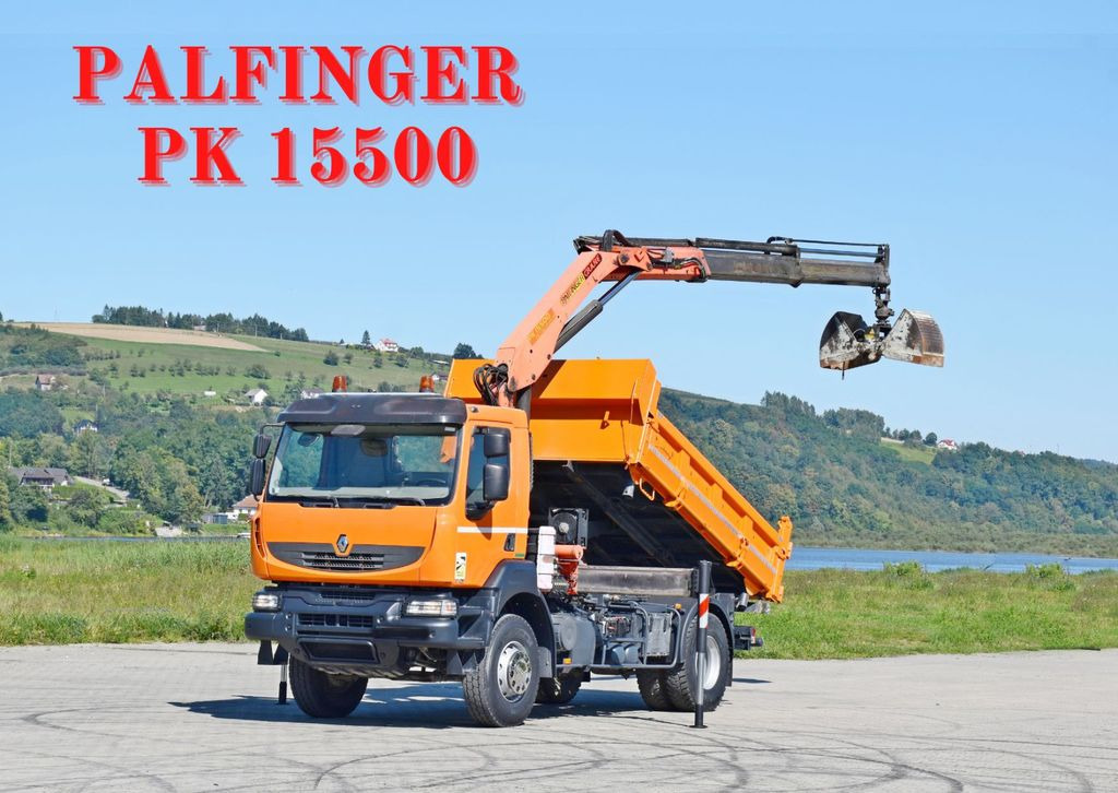 Renault KERAX 370 DXI* KIPPER 3,70m *PK 15500 + FUNK*TOP - Tipper, Crane truck: picture 1 Renault KERAX 370 DXI* KIPPER 3,70m *PK 15500 + FUNK*TOP - Tipper, Crane truck: picture 1