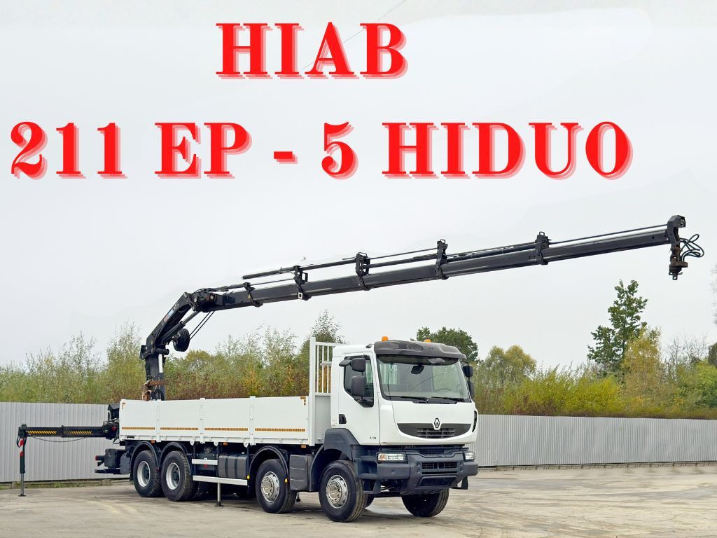 Renault KERAX 430 * HIAB 211 EP-5 HIDUO /FUNK *8x4 - Crane truck: picture 1 Renault KERAX 430 * HIAB 211 EP-5 HIDUO /FUNK *8x4 - Crane truck: picture 1