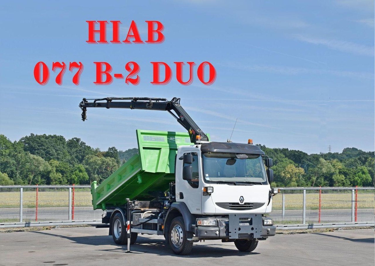 Renault MIDLUM 220 DXI *KIPPER 3,80m *HIAB 077 B-2 DUO Renault MIDLUM 220 DXI *KIPPER 3,80m *HIAB 077 B-2 DUO - Crane truck, Tipper: picture 1 Renault MIDLUM 220 DXI *KIPPER 3,80m *HIAB 077 B-2 DUO Renault MIDLUM 220 DXI *KIPPER 3,80m *HIAB 077 B-2 DUO - Crane truck, Tipper: picture 1