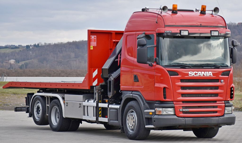 Scania G 400 * Abschleppwagen 6,40m* KRAN + FUNK * TOP - Hook lift truck, Crane truck: picture 3 Scania G 400 * Abschleppwagen 6,40m* KRAN + FUNK * TOP - Hook lift truck, Crane truck: picture 3