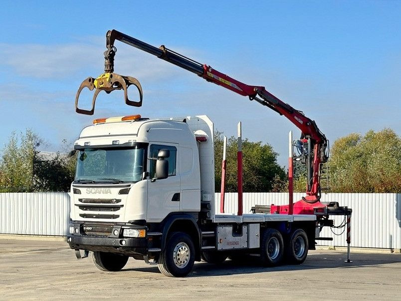 Scania G490* HOLZTRANSPORTER * PENZ 12Z8.70* 6x6 - Logging truck, Crane truck: picture 2 Scania G490* HOLZTRANSPORTER * PENZ 12Z8.70* 6x6 - Logging truck, Crane truck: picture 2