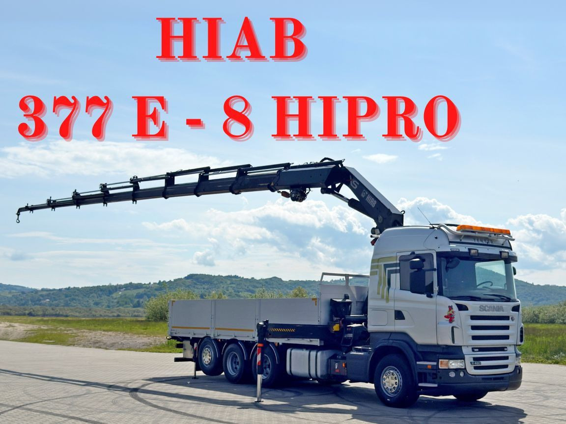 Scania R480 PRITSCHE 6,85m *HIAB 377 E-8 HIPRO/FUNK*8x4 - Crane truck: picture 1 Scania R480 PRITSCHE 6,85m *HIAB 377 E-8 HIPRO/FUNK*8x4 - Crane truck: picture 1