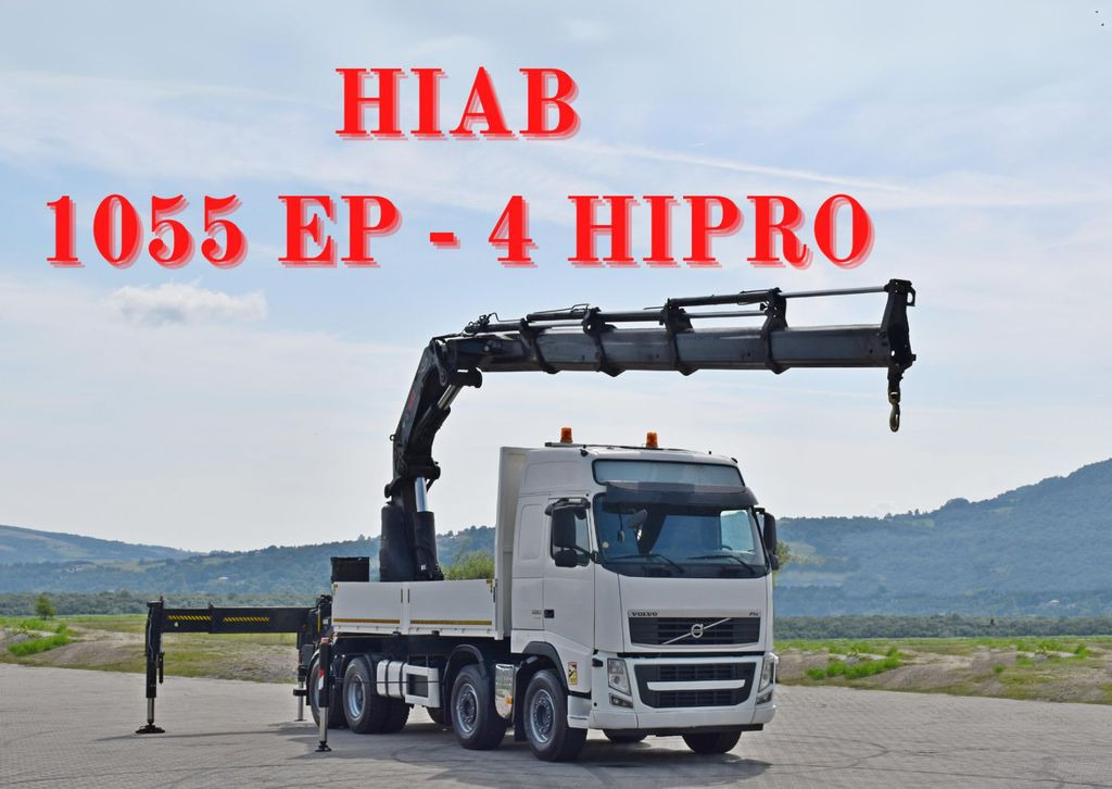 Volvo FH 520 * HIAB 1055 EP - 4 HIPRO/FUNK * 8x4 - Crane truck, Dropside/ Flatbed truck: picture 1 Volvo FH 520 * HIAB 1055 EP - 4 HIPRO/FUNK * 8x4 - Crane truck, Dropside/ Flatbed truck: picture 1