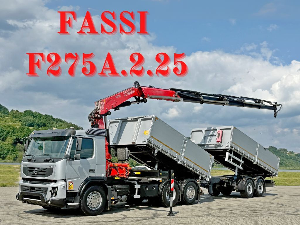 Volvo FMX 420* FASSI F275.2.25 + FUNK + Anhänger / TOP - Tipper, Crane truck: picture 1 Volvo FMX 420* FASSI F275.2.25 + FUNK + Anhänger / TOP - Tipper, Crane truck: picture 1