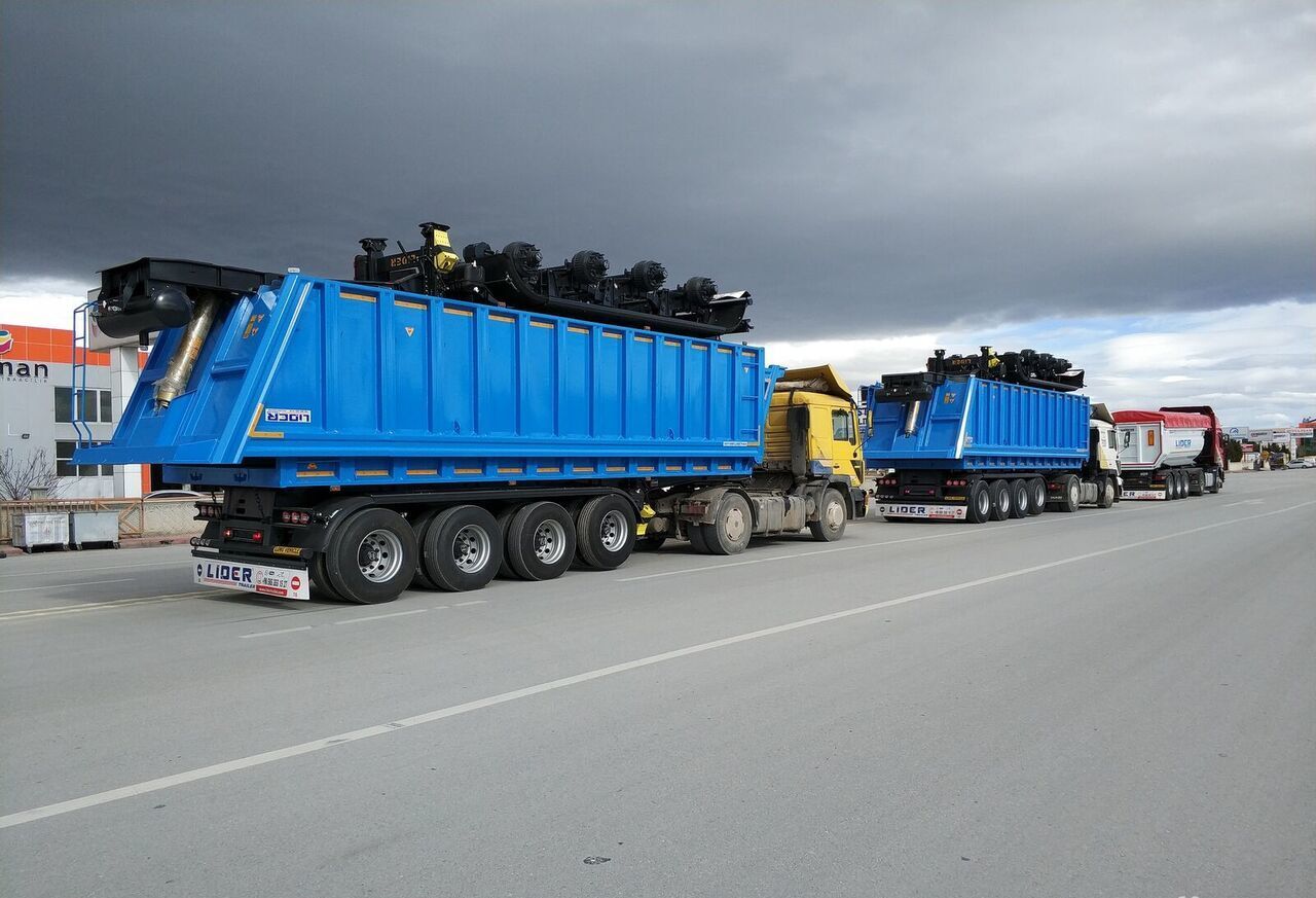 New Tipper semi-trailer LIDER 2024 MODEL NEW 35 M3 DUMPER ( BENNE ): picture 9