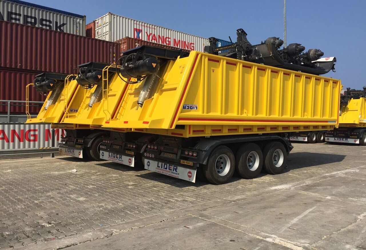 New Tipper semi-trailer LIDER 2024 MODEL NEW 35 M3 DUMPER ( BENNE ): picture 8