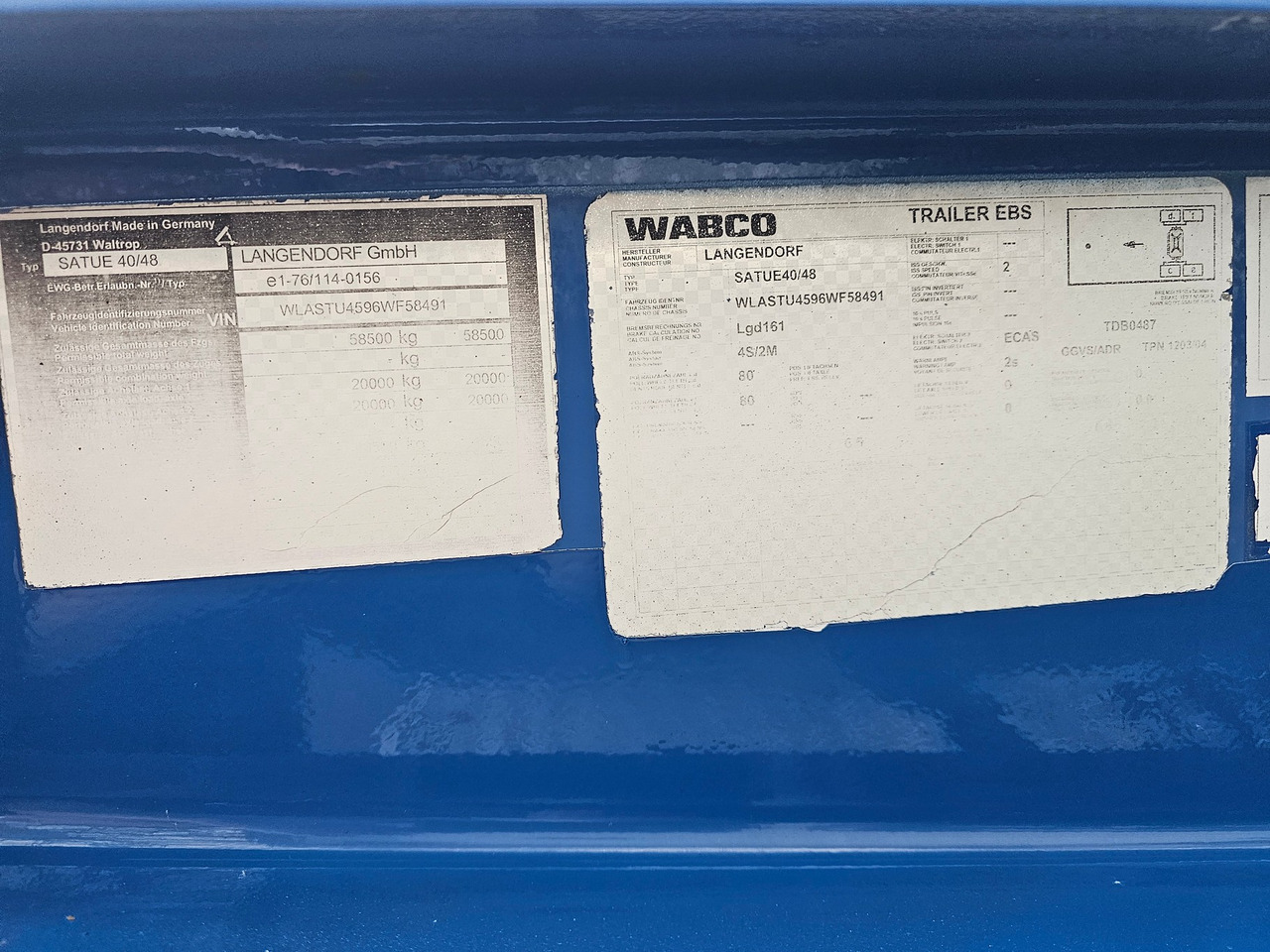 Low loader semi-trailer Langendorf SATUE 40-48: picture 19 Low loader semi-trailer Langendorf SATUE 40-48: picture 19