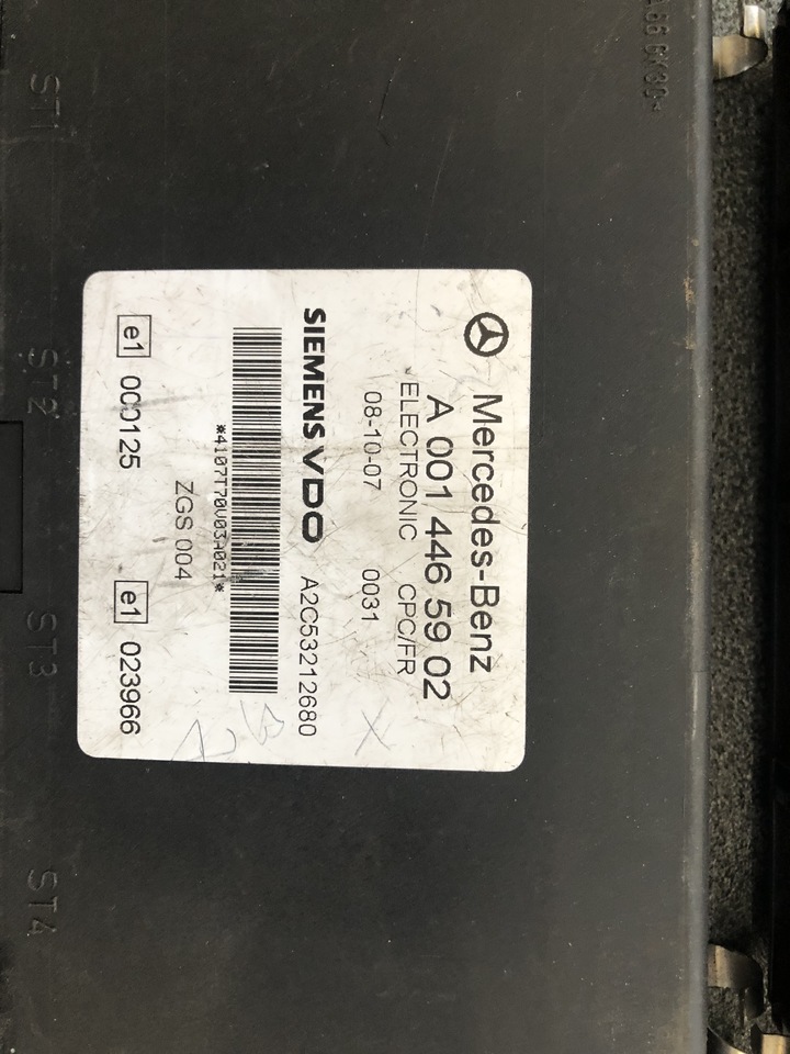 MERCEDES-BENZ ACTROS ECU FR/CPC - ECU for Truck: picture 2 MERCEDES-BENZ ACTROS ECU FR/CPC - ECU for Truck: picture 2