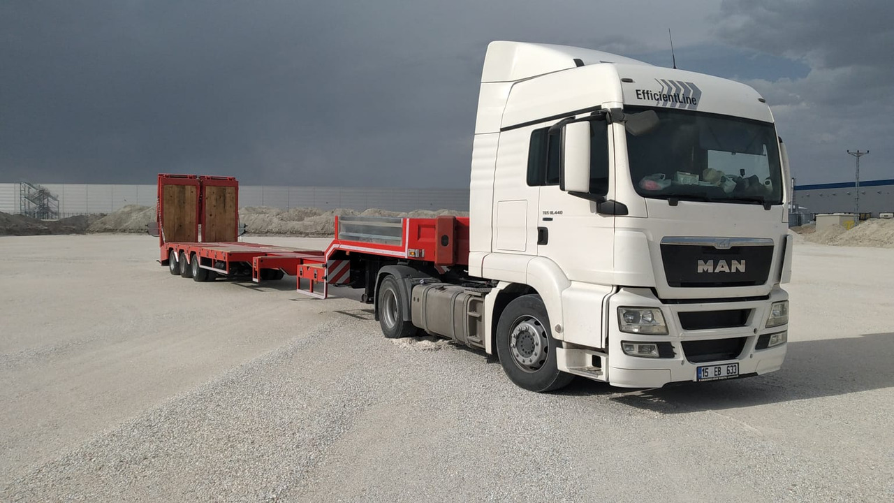 New Low loader semi-trailer EMIRSAN 3 AXLE EXTENDABLE PLATFORM LOWBED: picture 11