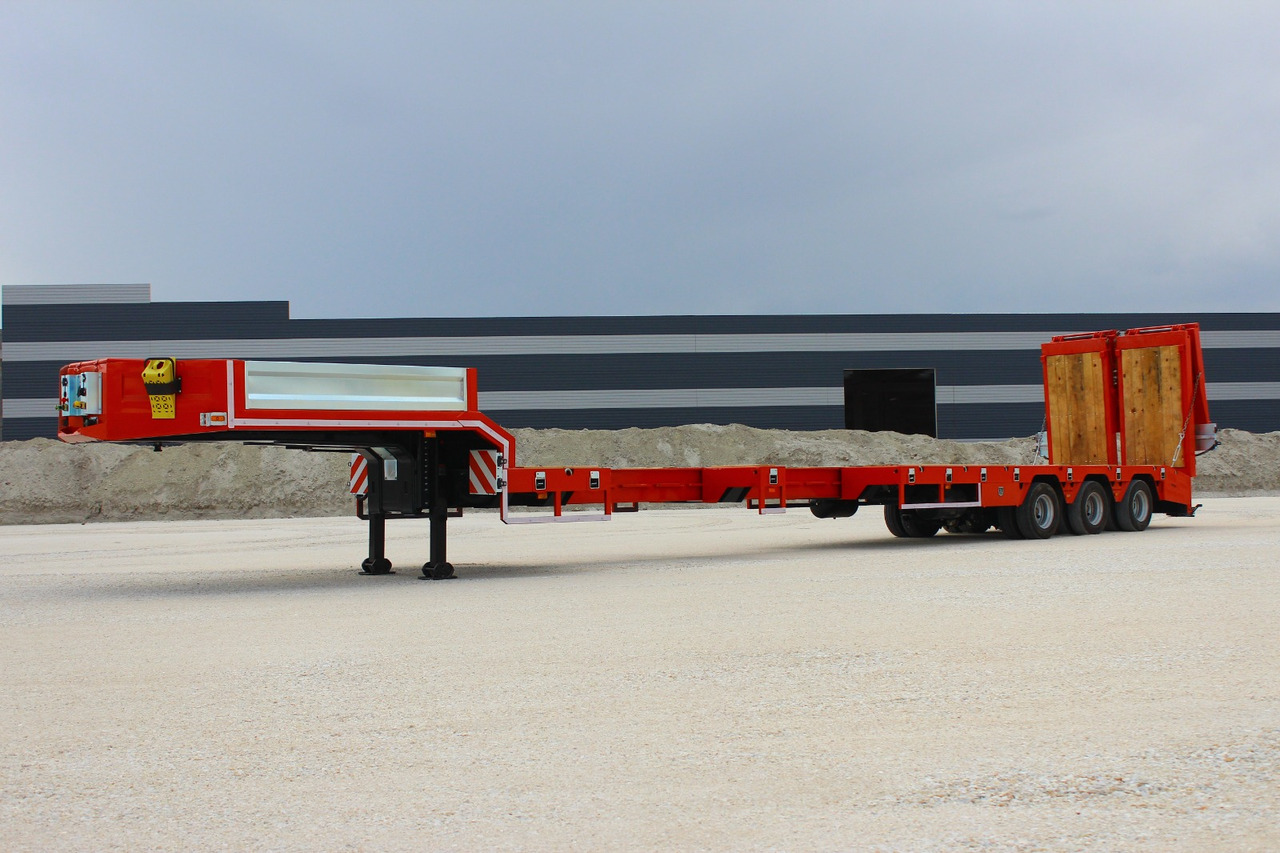 New Low loader semi-trailer EMIRSAN 3 AXLE EXTENDABLE PLATFORM LOWBED: picture 9