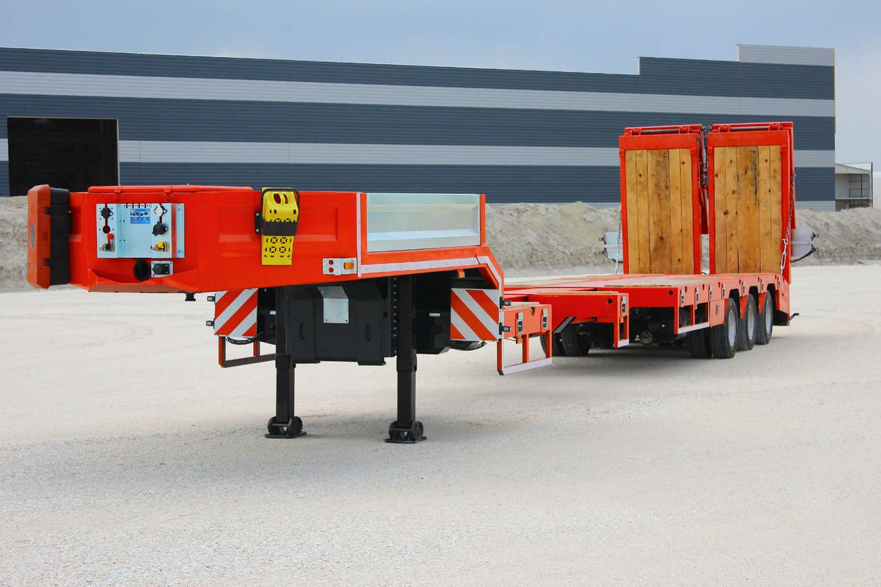 New Low loader semi-trailer EMIRSAN 3 AXLE EXTENDABLE PLATFORM LOWBED: picture 10