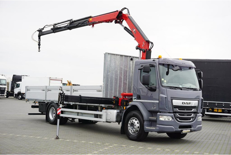 DAF LF / 260 / ACC / SKRZYNIOWY + HDS / HYVA HC-183 / PILOT / ROTATO - Dropside/ Flatbed truck, Crane truck: picture 2 DAF LF / 260 / ACC / SKRZYNIOWY + HDS / HYVA HC-183 / PILOT / ROTATO - Dropside/ Flatbed truck, Crane truck: picture 2