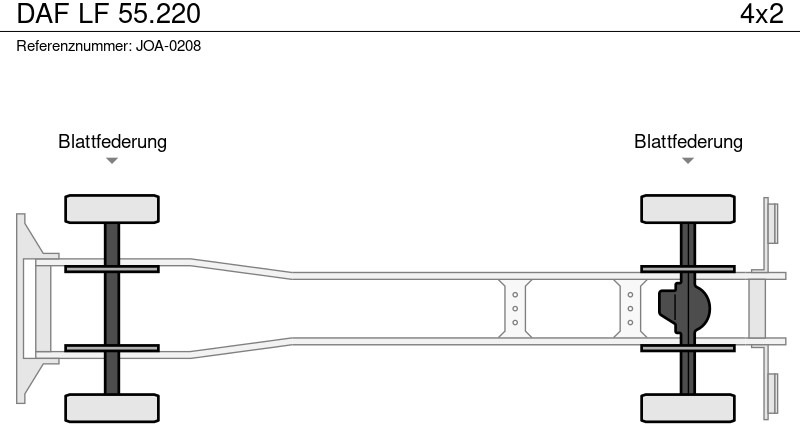 DAF LF 55.220 - Dropside/ Flatbed truck, Crane truck: picture 2 DAF LF 55.220 - Dropside/ Flatbed truck, Crane truck: picture 2