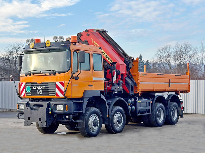 MAN 35.414 * PALFINGER PK 36002 +FUNK / 8x6 - Dropside/ Flatbed truck, Crane truck: picture 4 MAN 35.414 * PALFINGER PK 36002 +FUNK / 8x6 - Dropside/ Flatbed truck, Crane truck: picture 4