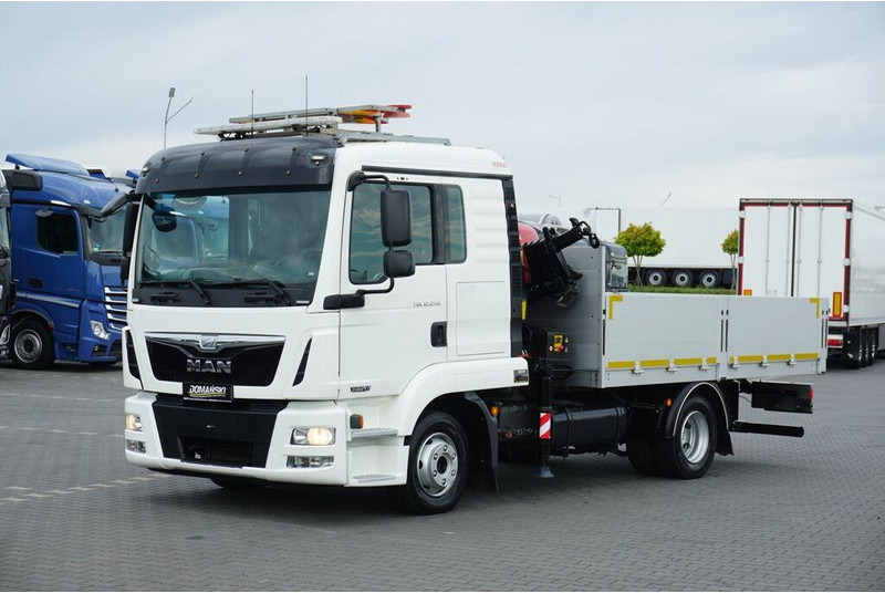 MAN TGL / 12.250 / SKRZYNIOWY + HDS / FASSI F 65 / PILOT - Dropside/ Flatbed truck, Crane truck: picture 2 MAN TGL / 12.250 / SKRZYNIOWY + HDS / FASSI F 65 / PILOT - Dropside/ Flatbed truck, Crane truck: picture 2