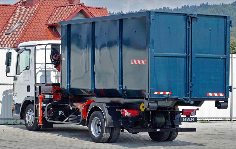 Tipper, Crane truck MAN TGL 7.150 + FASSI F60 * TOPZUSTAND: picture 8
