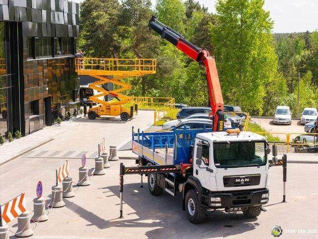 MAN TGM 18 250 4x4 PALFINGER PK 27001 HDS Crane Kra - Tipper, Crane truck: picture 2 MAN TGM 18 250 4x4 PALFINGER PK 27001 HDS Crane Kra - Tipper, Crane truck: picture 2