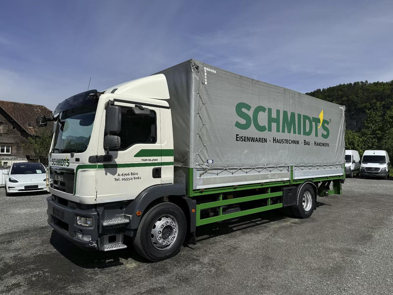 MAN TGM 18.290 P+P + tail lift - Curtainsider truck: picture 3 MAN TGM 18.290 P+P + tail lift - Curtainsider truck: picture 3