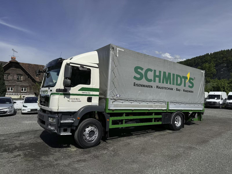 MAN TGM 18.290 P+P + tail lift - Curtainsider truck: picture 1 MAN TGM 18.290 P+P + tail lift - Curtainsider truck: picture 1
