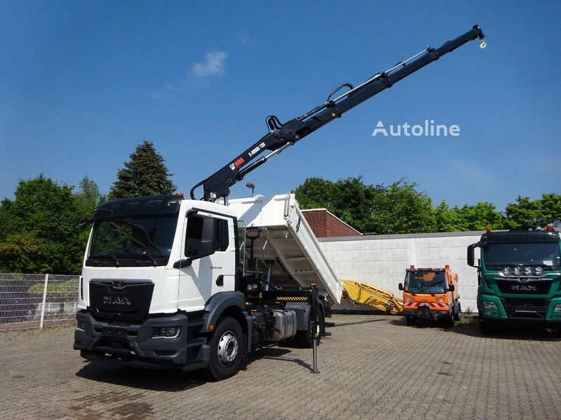 MAN TGS 22.400 - 3 way tipper+crane - Tipper, Crane truck: picture 1 MAN TGS 22.400 - 3 way tipper+crane - Tipper, Crane truck: picture 1