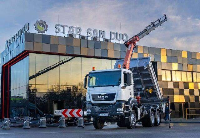 MAN TGS 26.360 6x6 PALFINGER PK 18001 EH Crane Kipe - Tipper, Crane truck: picture 4 MAN TGS 26.360 6x6 PALFINGER PK 18001 EH Crane Kipe - Tipper, Crane truck: picture 4