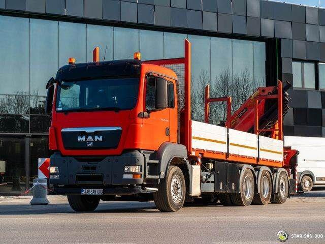 Dropside/ Flatbed truck, Crane truck MAN TGS 35.400 PALFINGER PK 44002 WINCH TRIDEM KRAN: picture 8