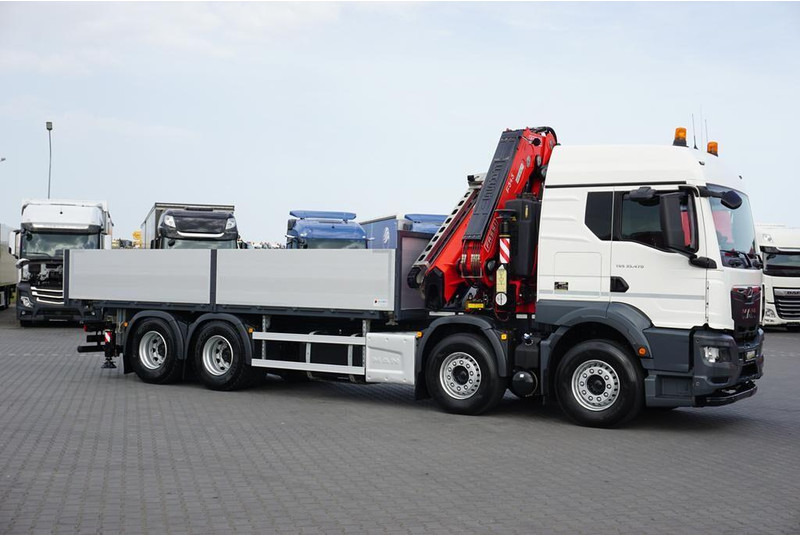 Dropside/ Flatbed truck, Crane truck MAN TGS / 35.470 / E 6 / SKRZYNIOWY + HDS / FASSI F 545 / ŁAD. 13 10: picture 6