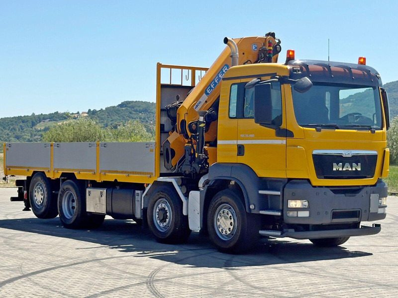MAN TGS 35.480 * EFFER 395/6S + FUNK / 8x4 - Dropside/ Flatbed truck, Crane truck: picture 3 MAN TGS 35.480 * EFFER 395/6S + FUNK / 8x4 - Dropside/ Flatbed truck, Crane truck: picture 3