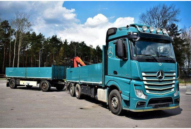 Mercedes-Benz ACTROS 2545 6x2 2545 PALFINGER PK 16001 Kran - Dropside/ Flatbed truck, Crane truck: picture 1 Mercedes-Benz ACTROS 2545 6x2 2545 PALFINGER PK 16001 Kran - Dropside/ Flatbed truck, Crane truck: picture 1