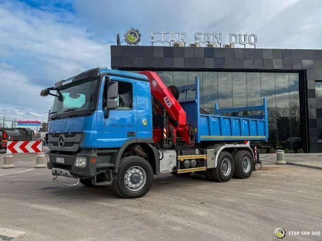 Tipper, Crane truck Mercedes-Benz ACTROS 3341 6x6 HMF 4220 K4 CRANE KIPPER: picture 10 Tipper, Crane truck Mercedes-Benz ACTROS 3341 6x6 HMF 4220 K4 CRANE KIPPER: picture 10