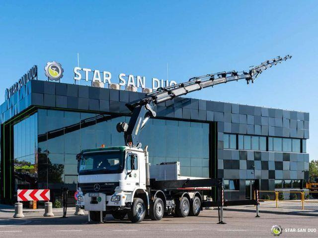 Mercedes-Benz ACTROS 4144 8x4 PALFINGER PK 85002 - Dropside/ Flatbed truck, Crane truck: picture 1 Mercedes-Benz ACTROS 4144 8x4 PALFINGER PK 85002 - Dropside/ Flatbed truck, Crane truck: picture 1