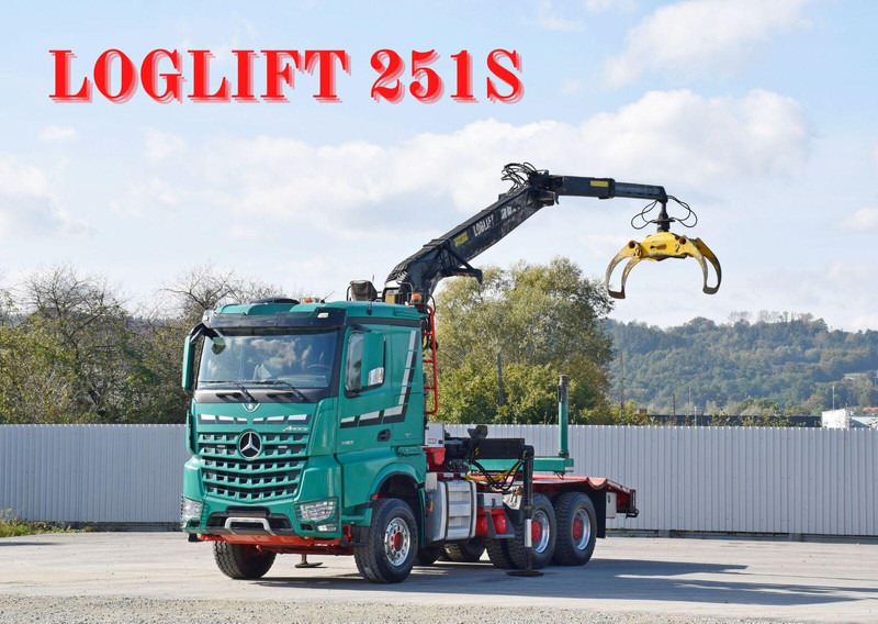 Mercedes-Benz AROCS 3363 *HOLZTRANSPORTER * LOGLIFT 251S /6x4 - Logging truck, Crane truck: picture 1 Mercedes-Benz AROCS 3363 *HOLZTRANSPORTER * LOGLIFT 251S /6x4 - Logging truck, Crane truck: picture 1