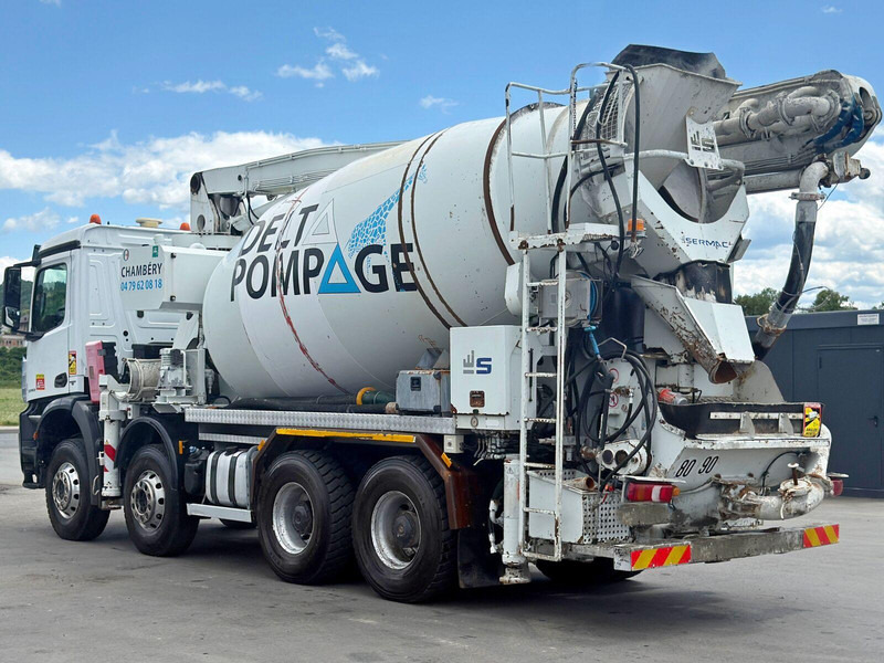 Concrete mixer truck Mercedes-Benz AROCS 3743 * Betonpumpe + FUNK * 8x4 * TOP: picture 8